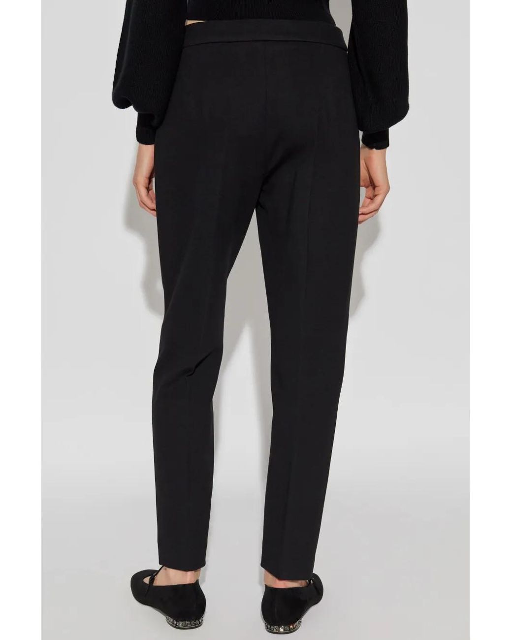 Max Mara Black Cotton Clothing Trousers
