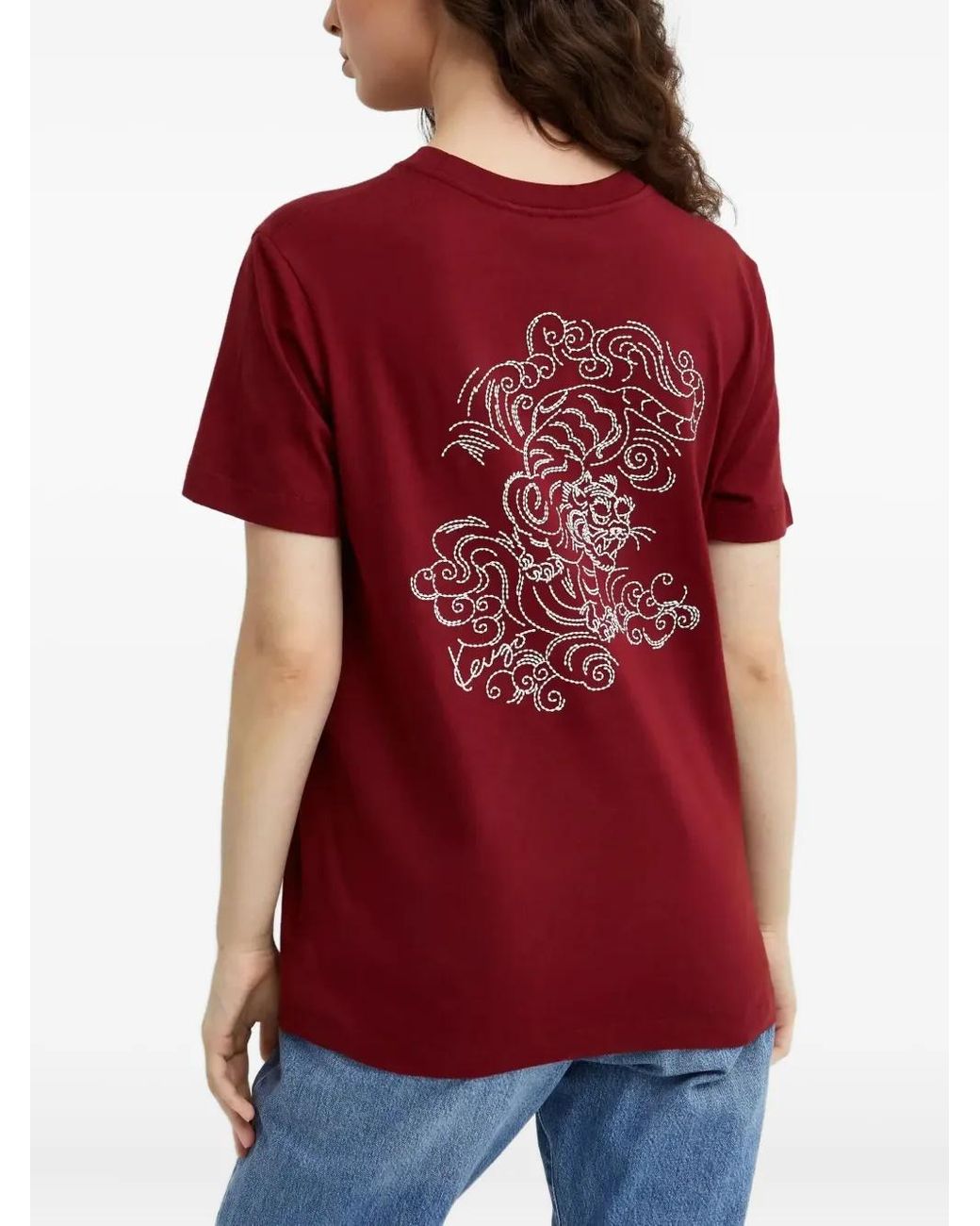 KENZO Tiger-Embroidered T-Shirt