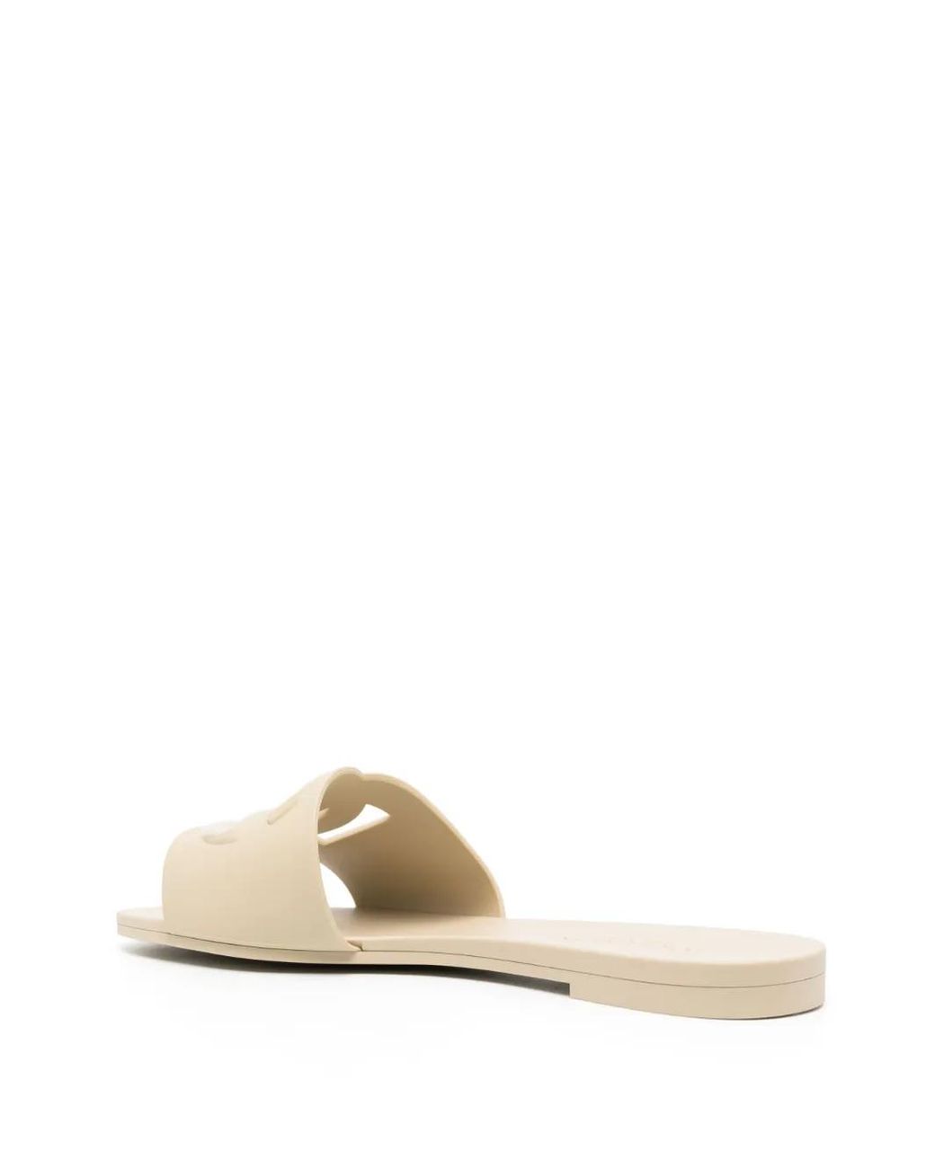 Dolce & Gabbana White Rubber Beachwear Slides