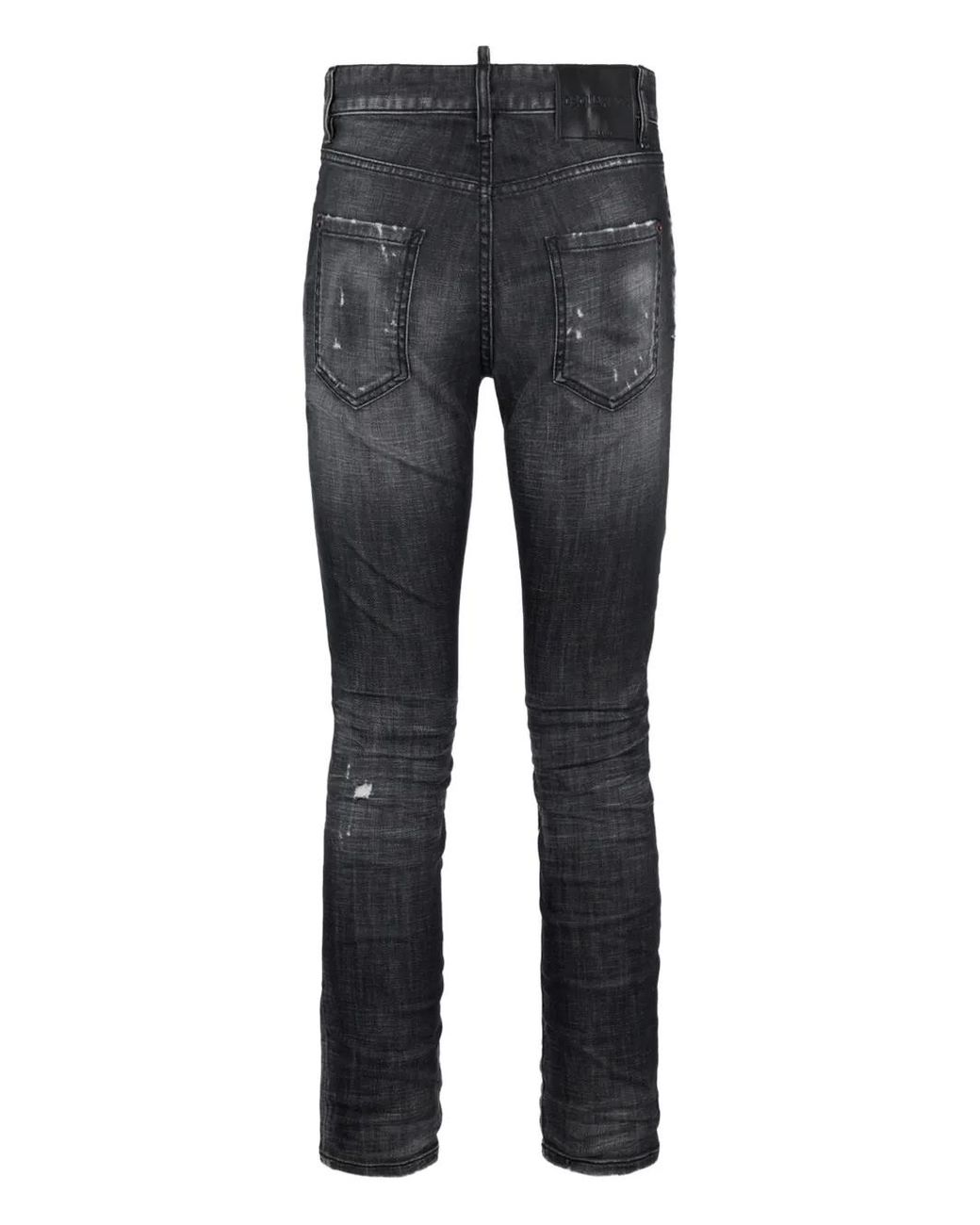 DSquared² Gray Teddy Skinny Jeans