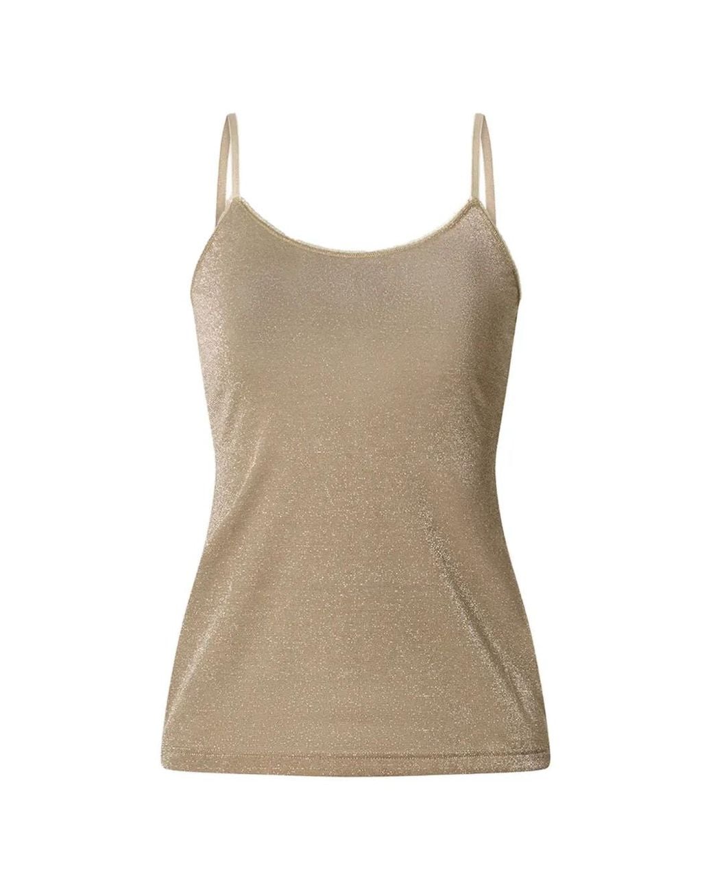 Momoní Natural Airelle Lurex-Jersey Top