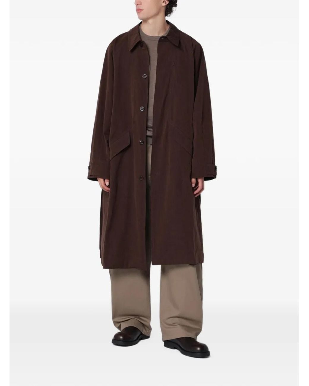 YMC Brown Tyrell Button-Up Coat