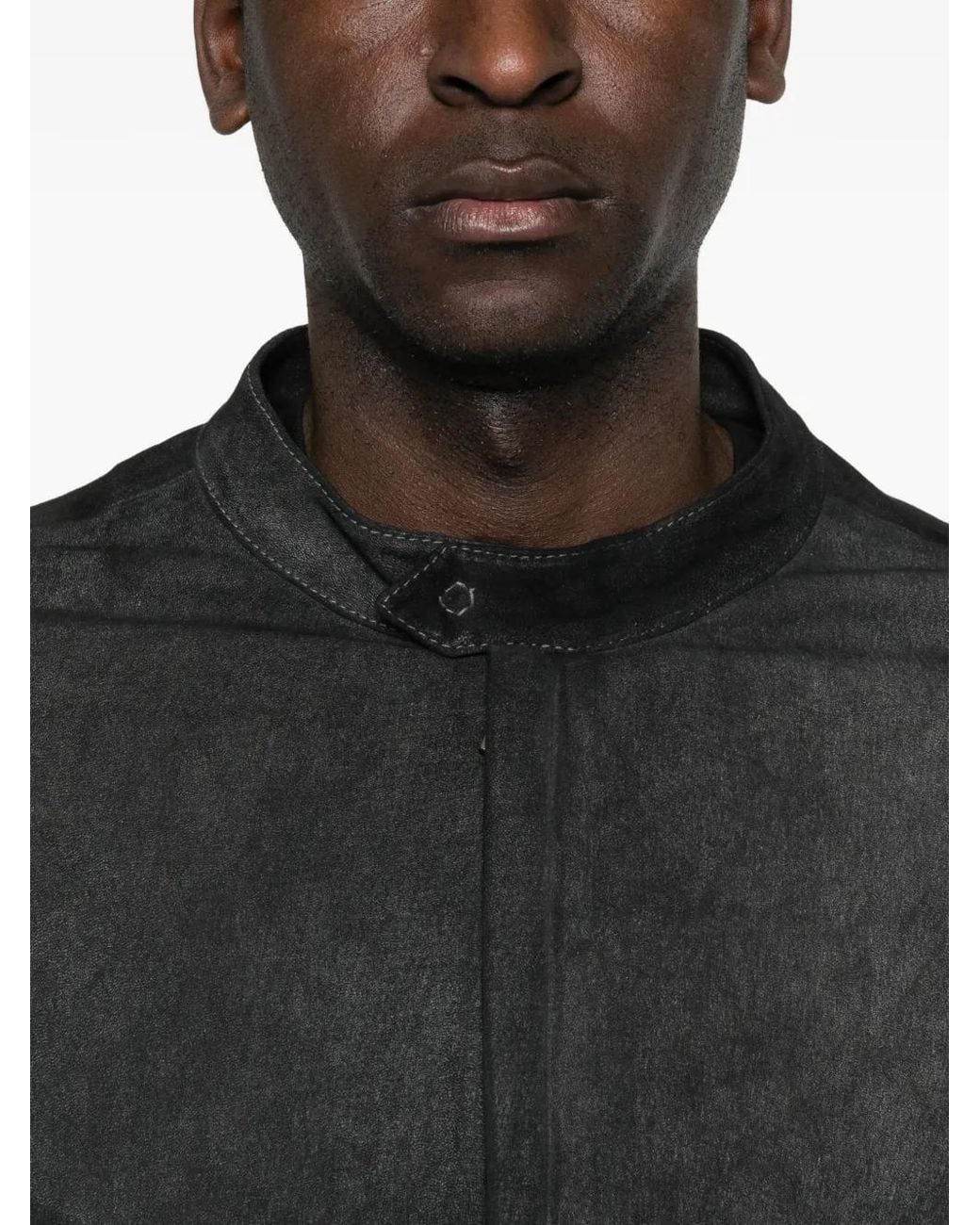 Veste En Cuir À Fermeture Zippée Giorgio Brato pour homme en coloris Black