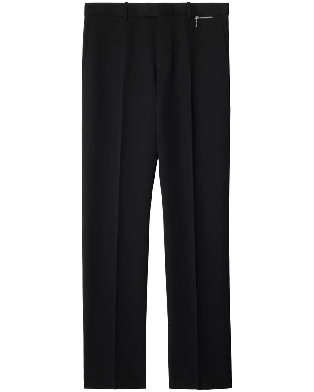 Burberry Black Wool Tailored Trousers for men