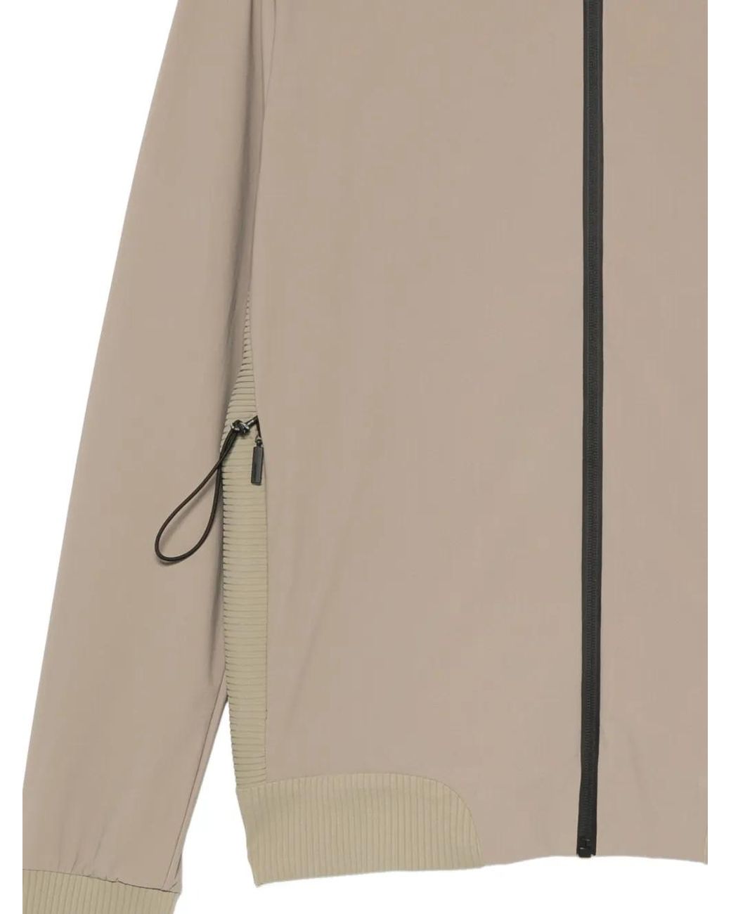 Rrd Natural Ribbed-Panel Zip-Up Jacket for men