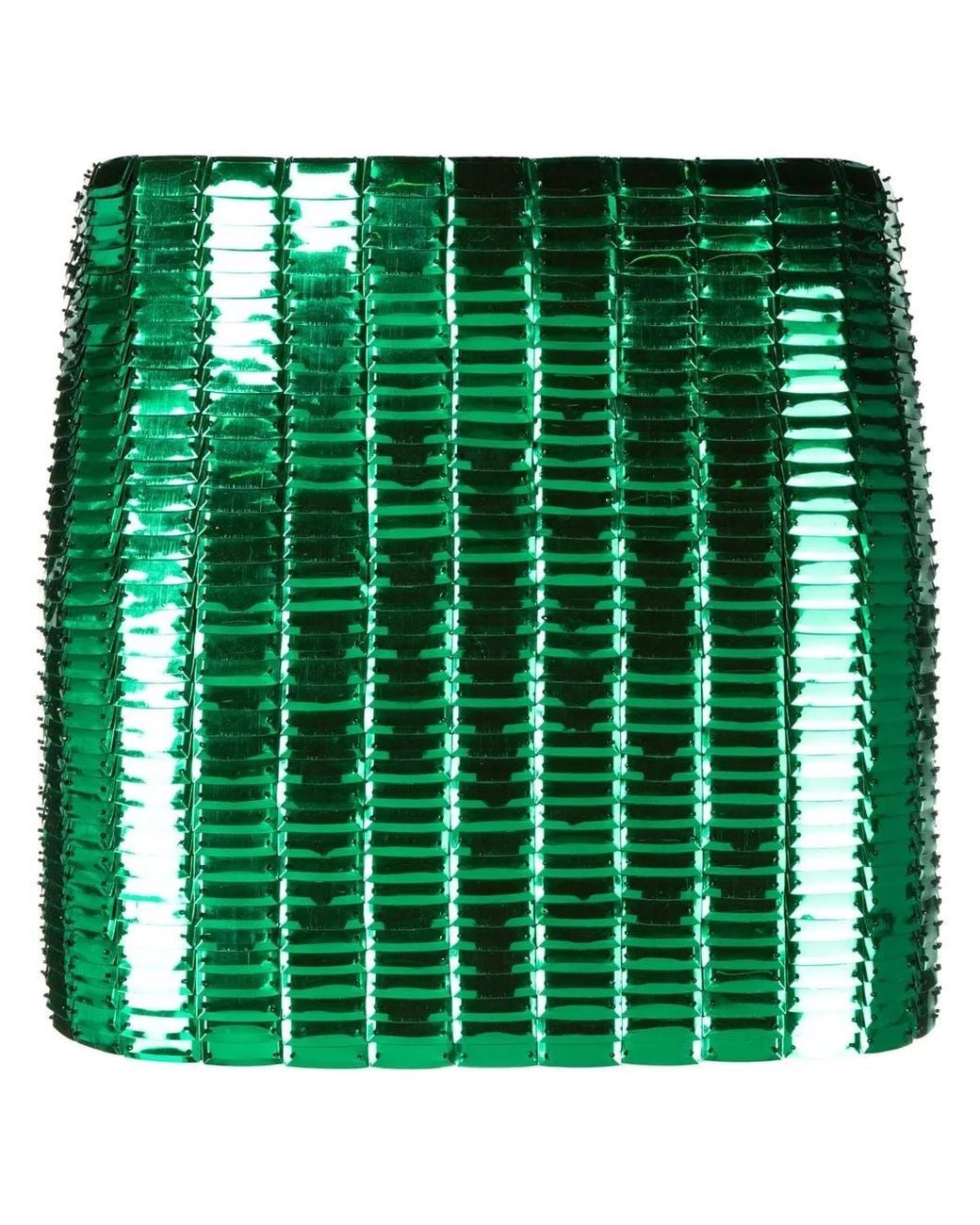 The Attico Green Rue Miniskirt