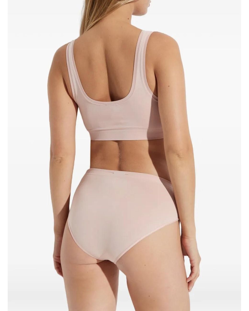 Hanro Pink Seamless High-Leg Briefs