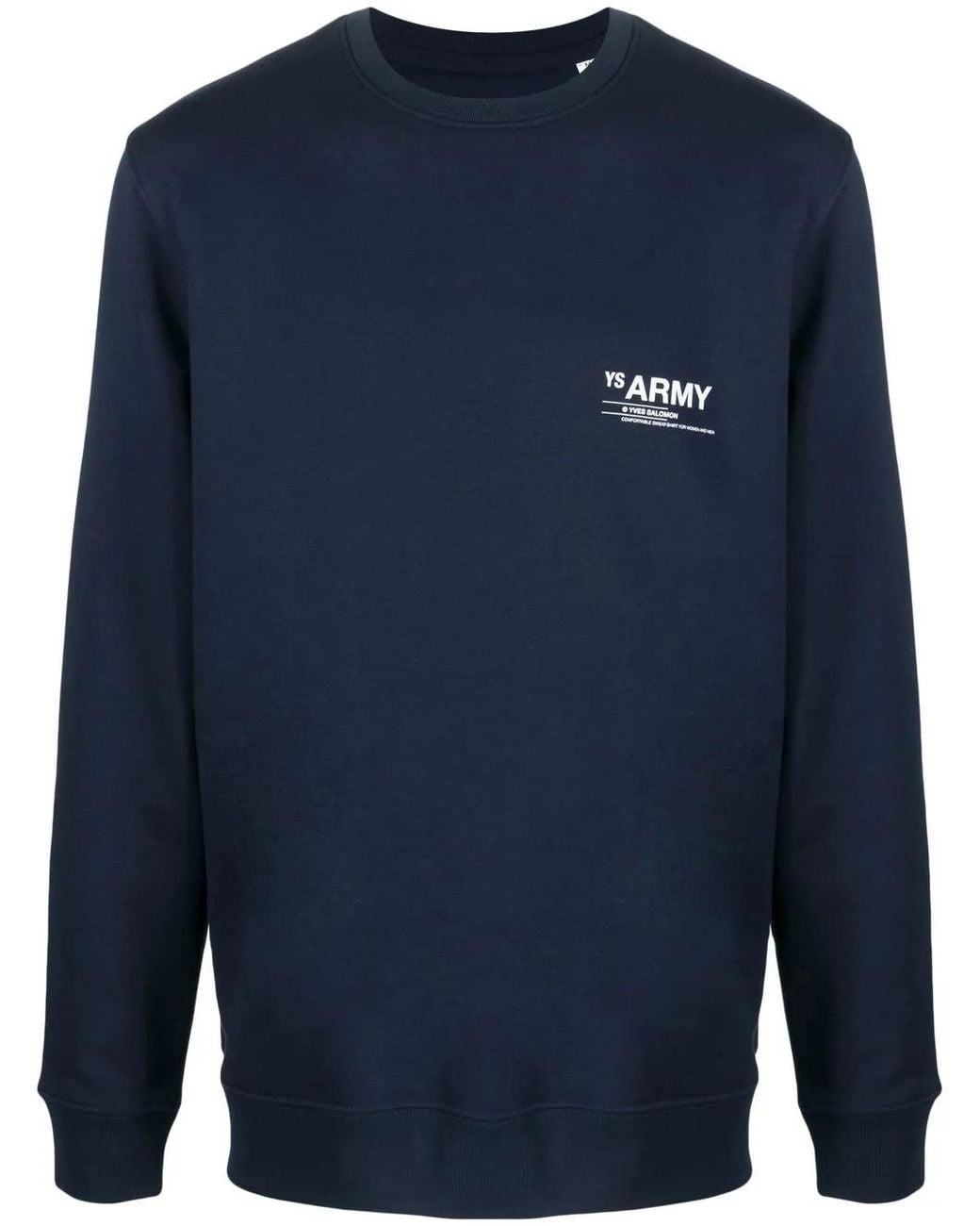 Yves Salomon Blue Organic-Cotton-Blend Sweatshirt for men