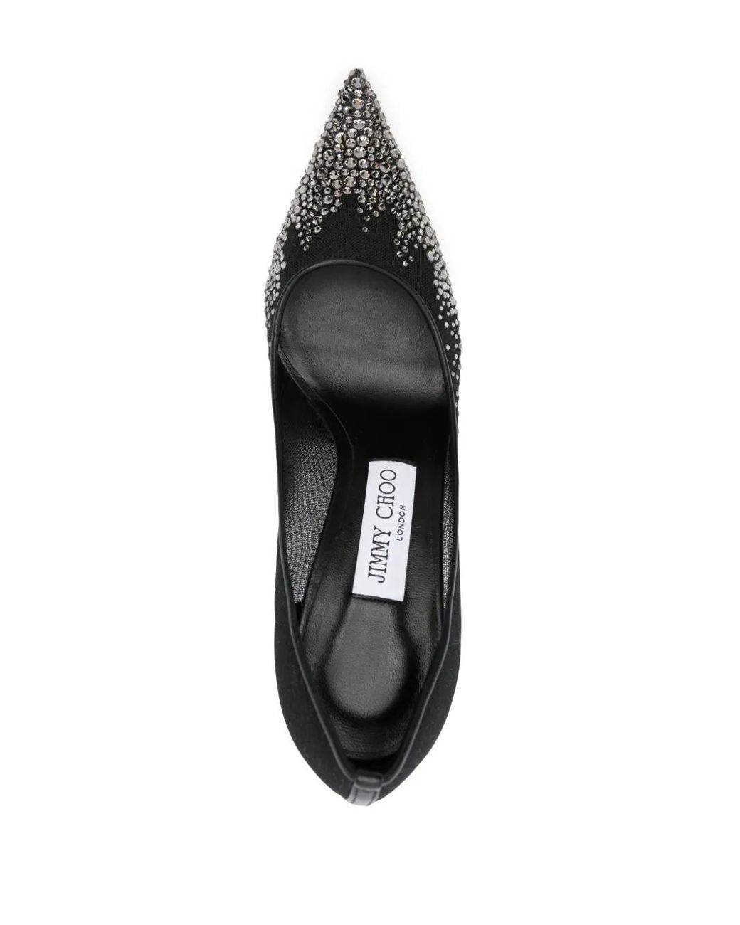 Jimmy Choo Black Love 85 Crystal Embellished Pumps