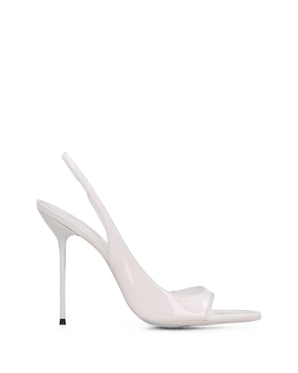Paris Texas White Lidia Slingback Sandals