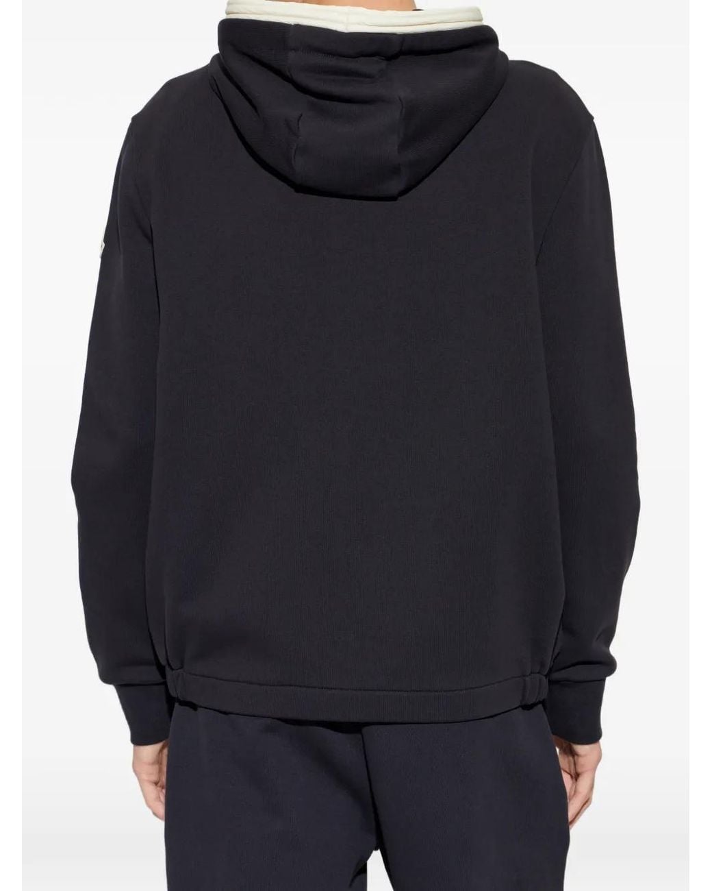 Moncler Black Sweatshirt With Logo for men