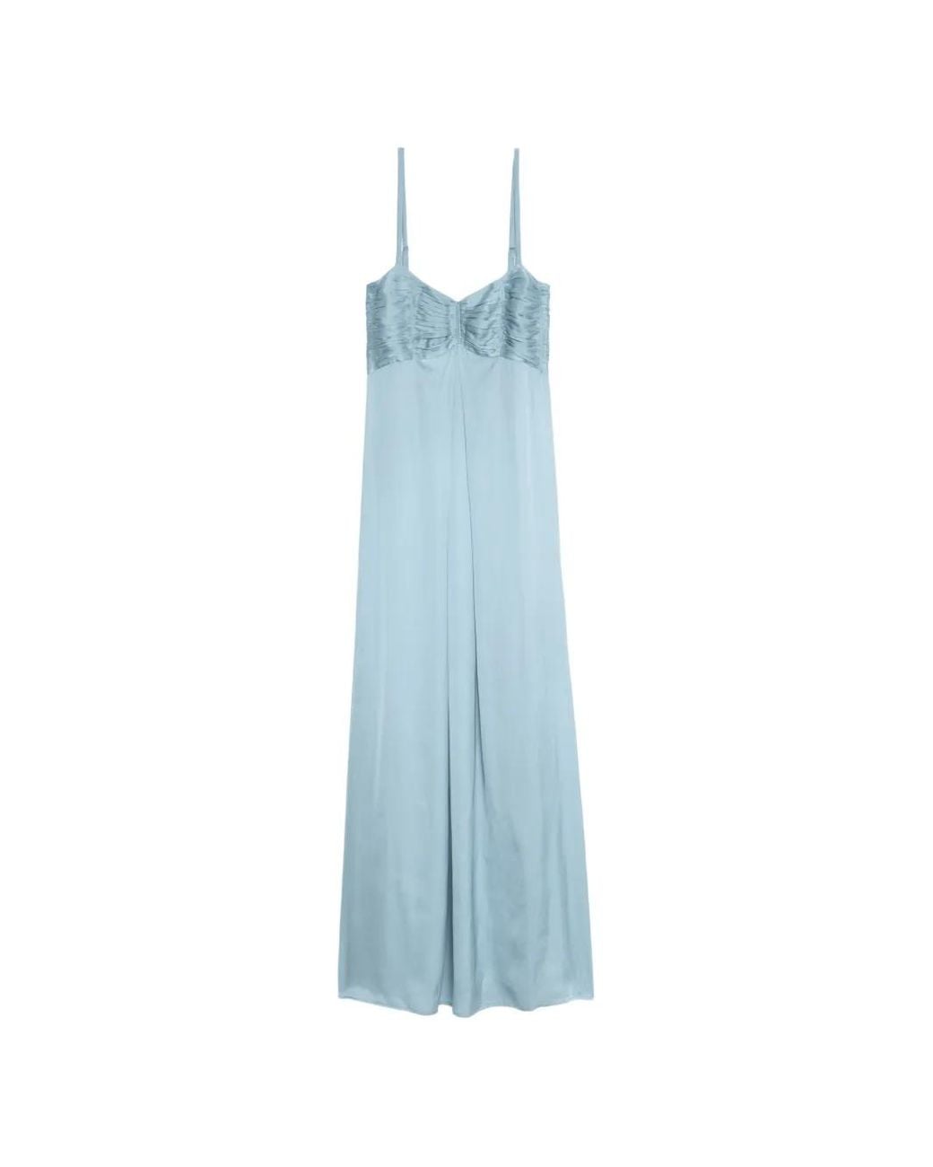 Zadig & Voltaire Blue Rippie Satin Dress