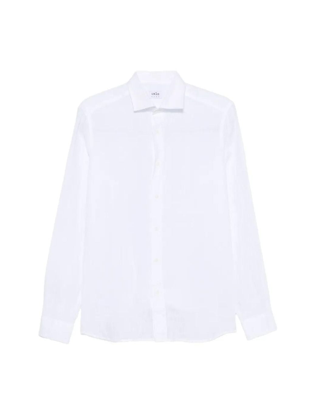 VELA SHOP White Long-Sleeve Shirt for men