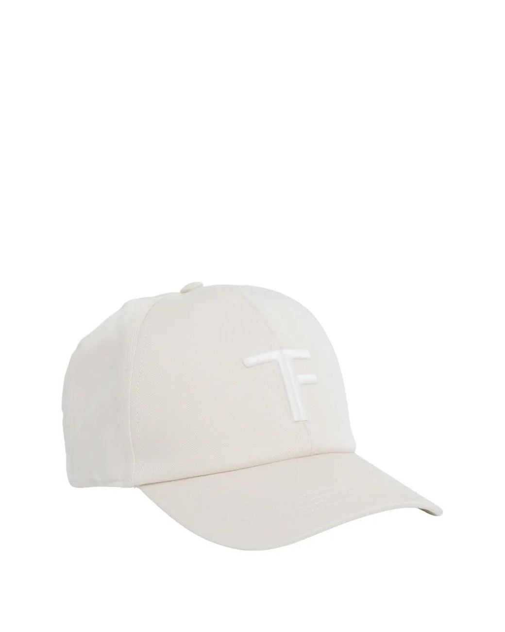 Tom Ford White Logo-Patch Hat for men