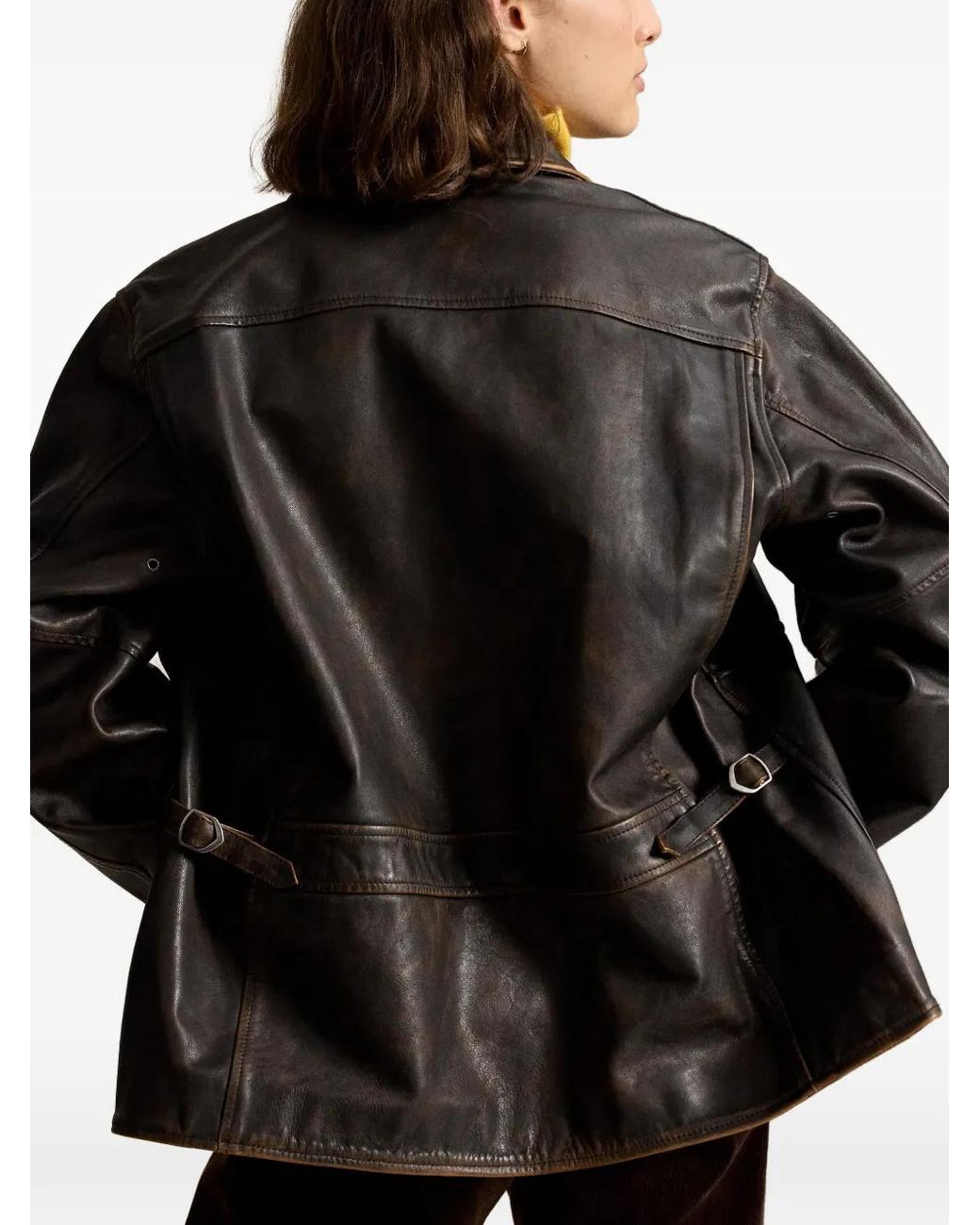 Polo Ralph Lauren Black Leather Moto Jacket
