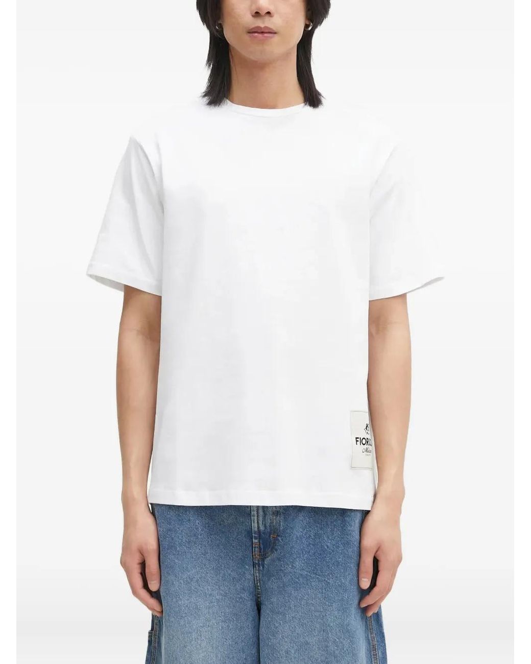 Fiorucci White Logo-Patch T-Shirt