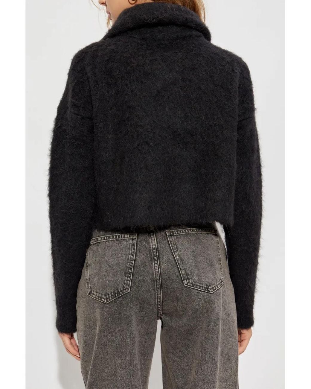 Sportmax Black Half-Zip Sweater