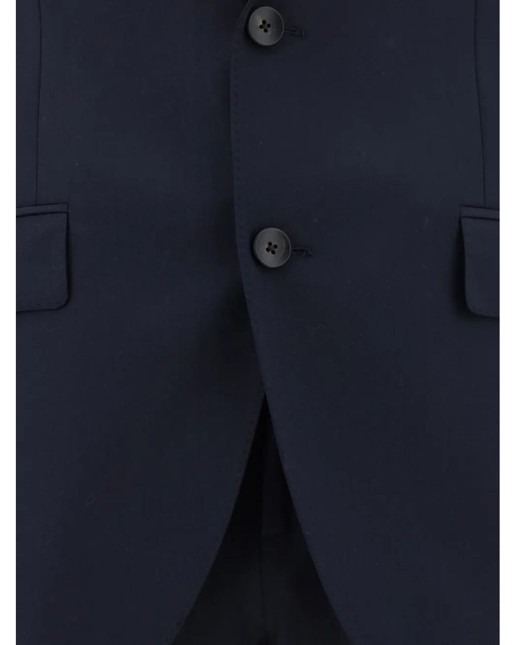 Lardini Blue Wool Single-Breasted Suit for men