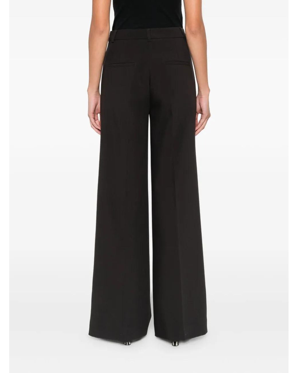 Pantalones Con Bolsillos Con Ribete Seductive de color Black