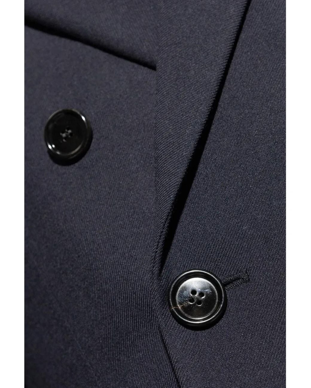 AMI Blue Double-Breasted Blazer for men