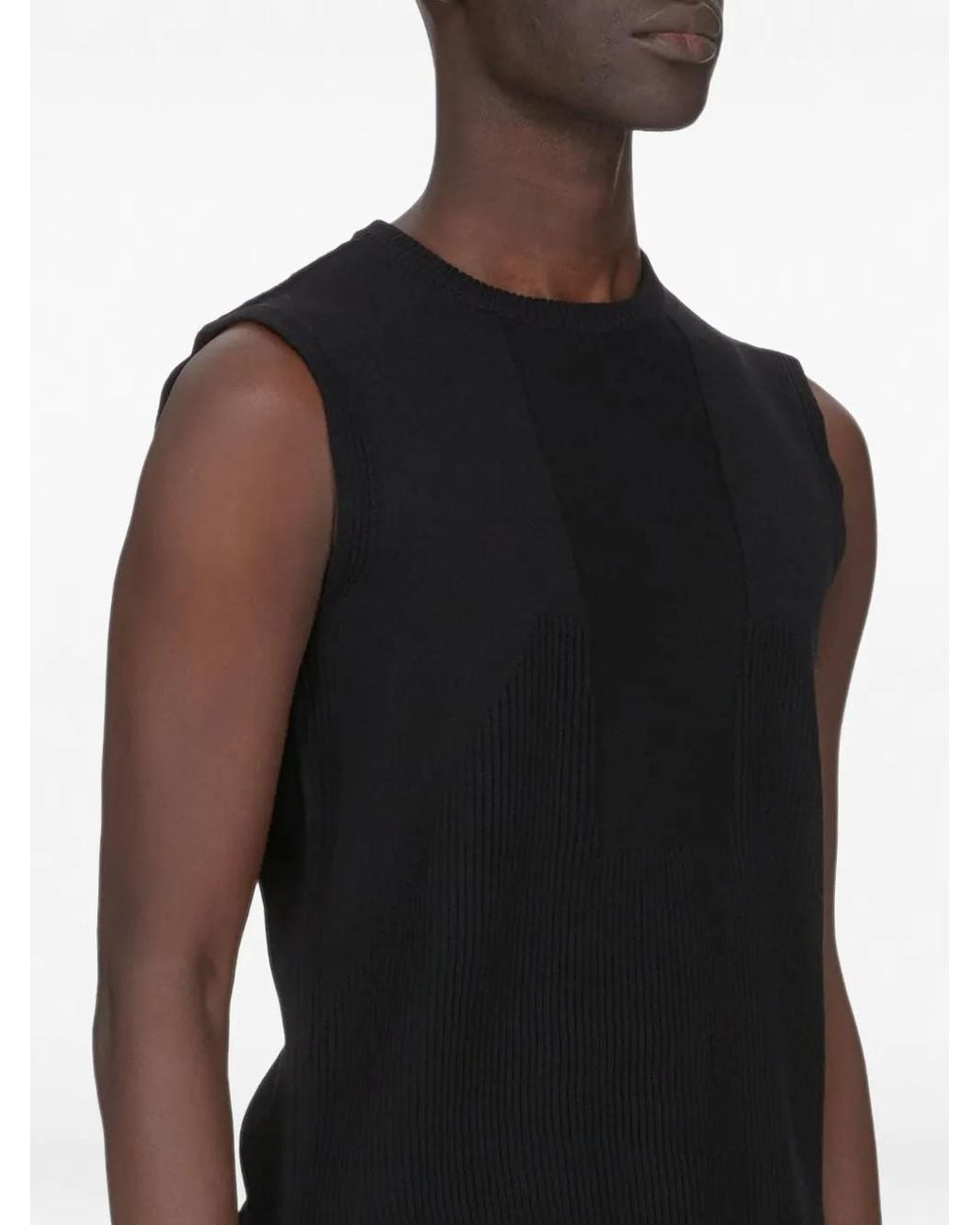 Rick Owens Black Temple Tank for men