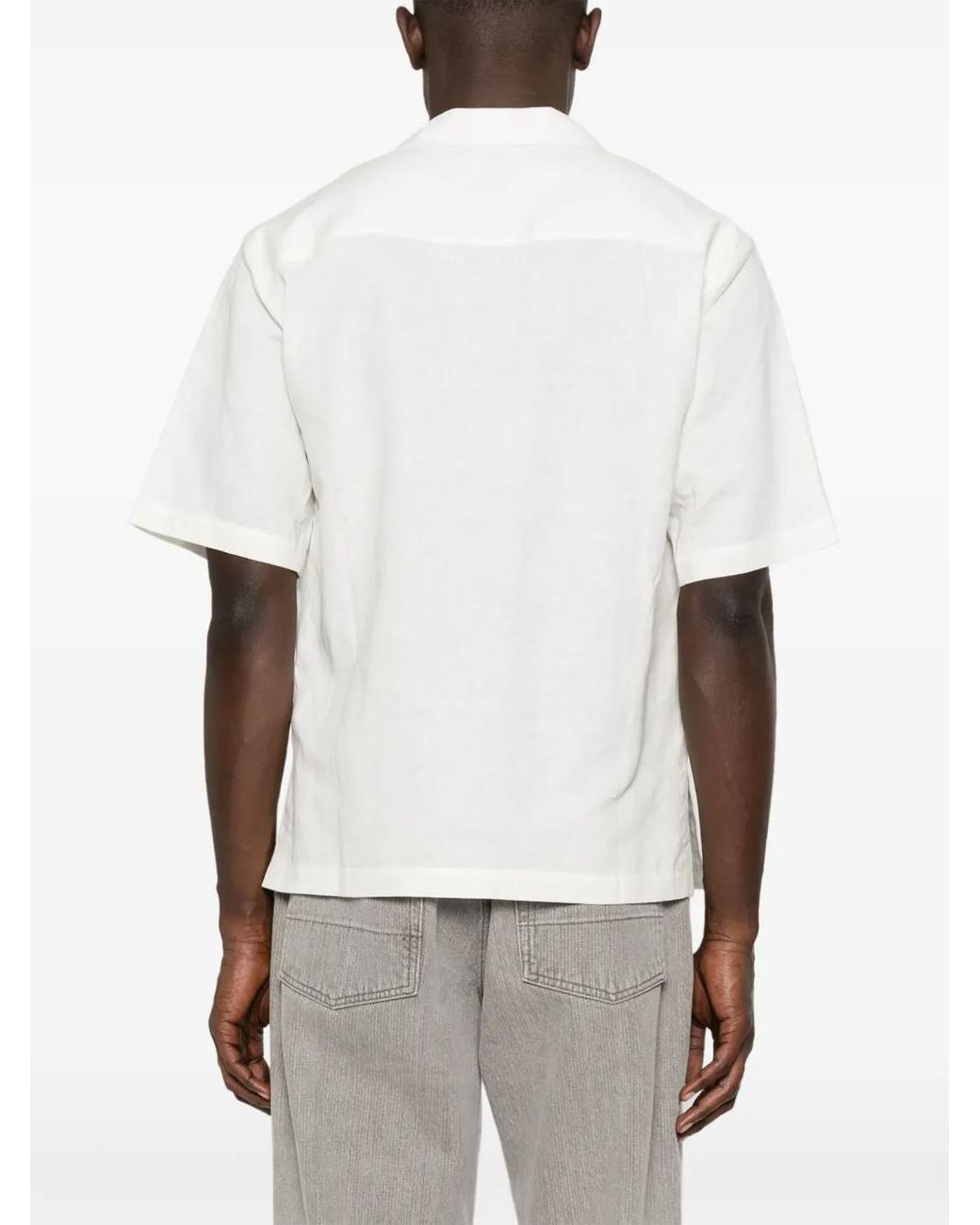 Camisa Con Botones Sandro de hombre de color White