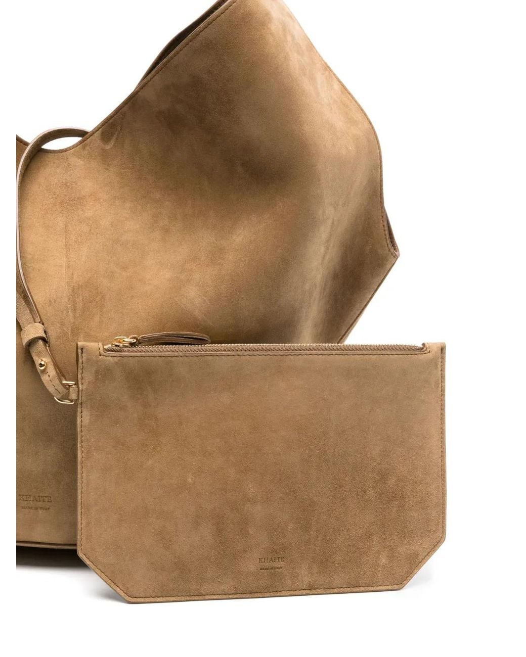 Khaite Brown Medium Lotus Tote