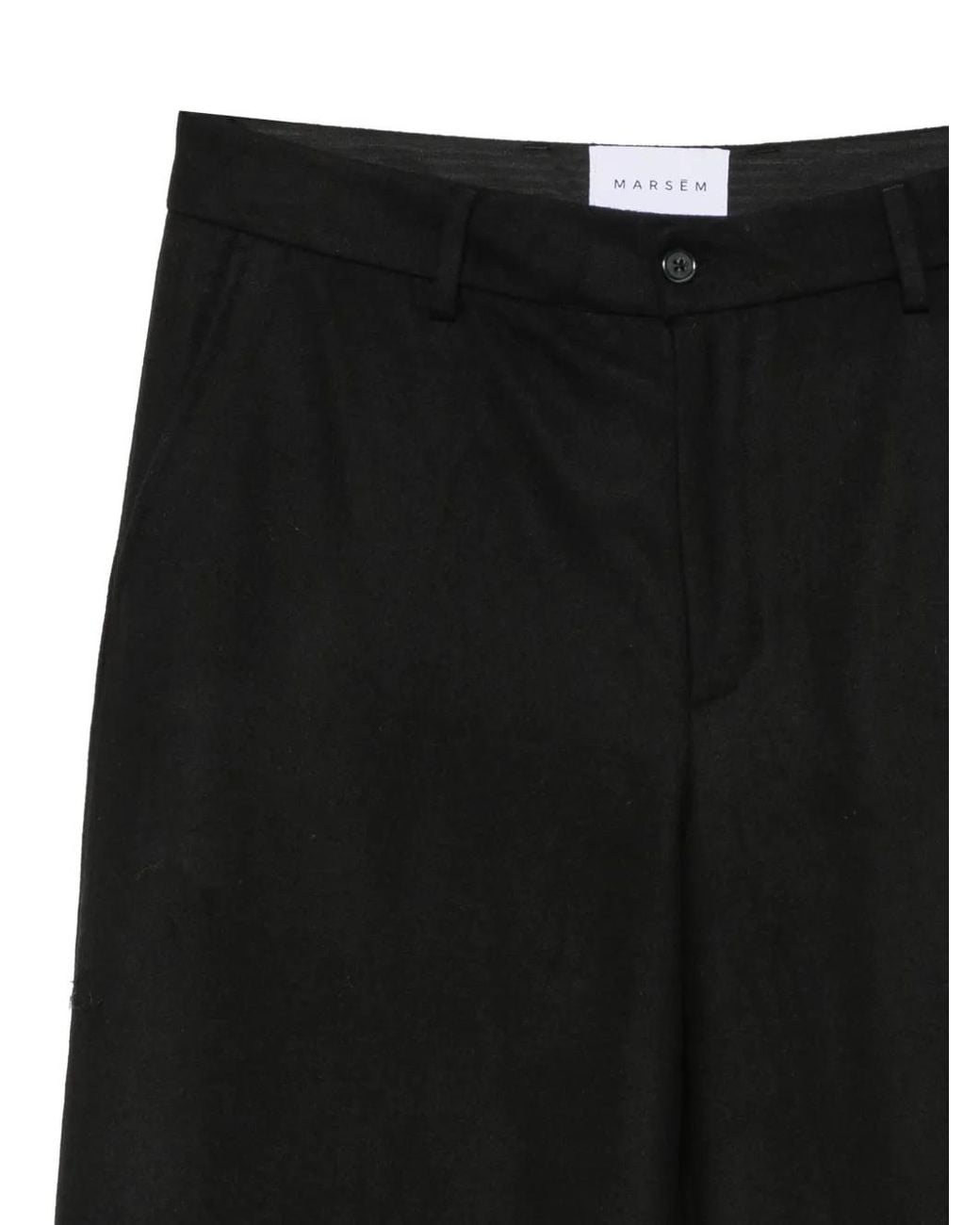 MARSĒM Black Balloon Trousers for men