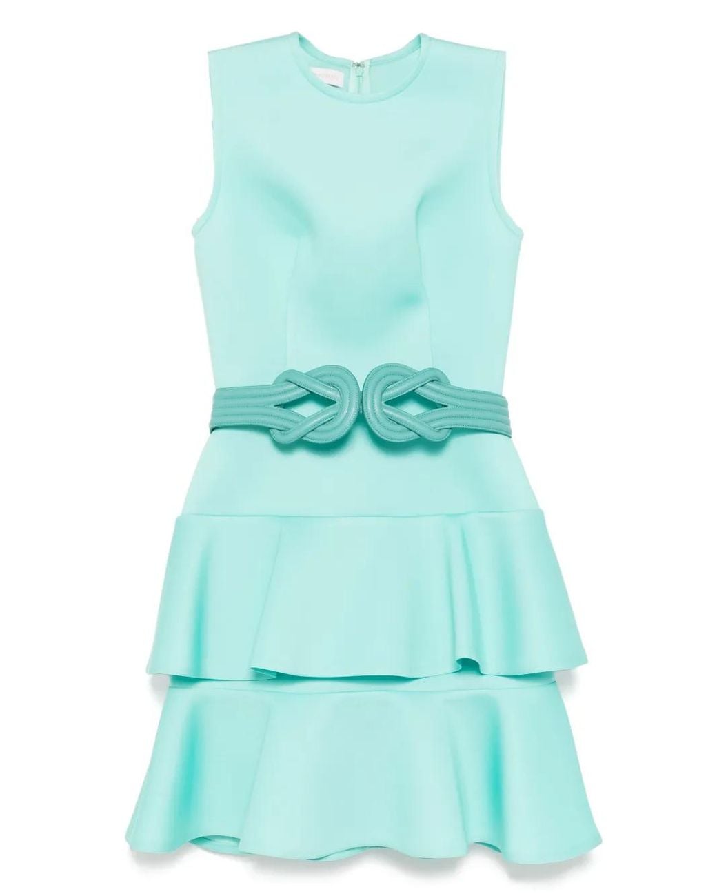 Saiid Kobeisy Blue Ruffled Mini Dress