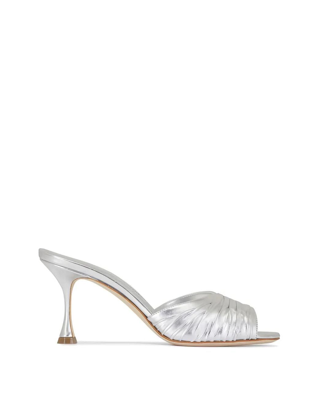 Manolo Blahnik White Pirua Sandals