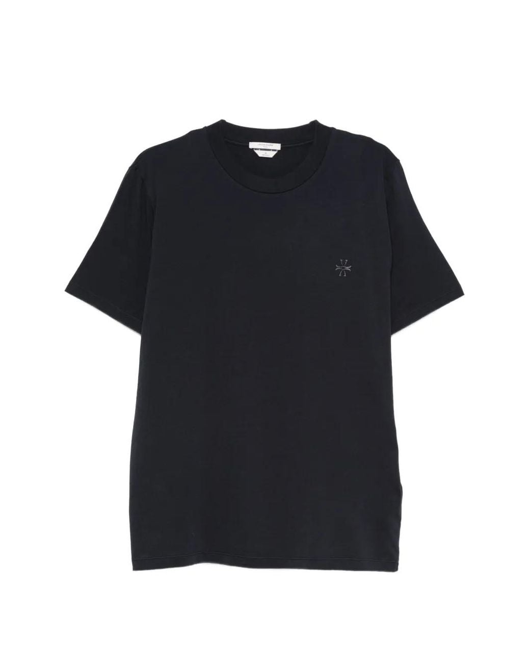 Jacob Cohen Black Crew-Neck Logo-Detail T-Shirt for men