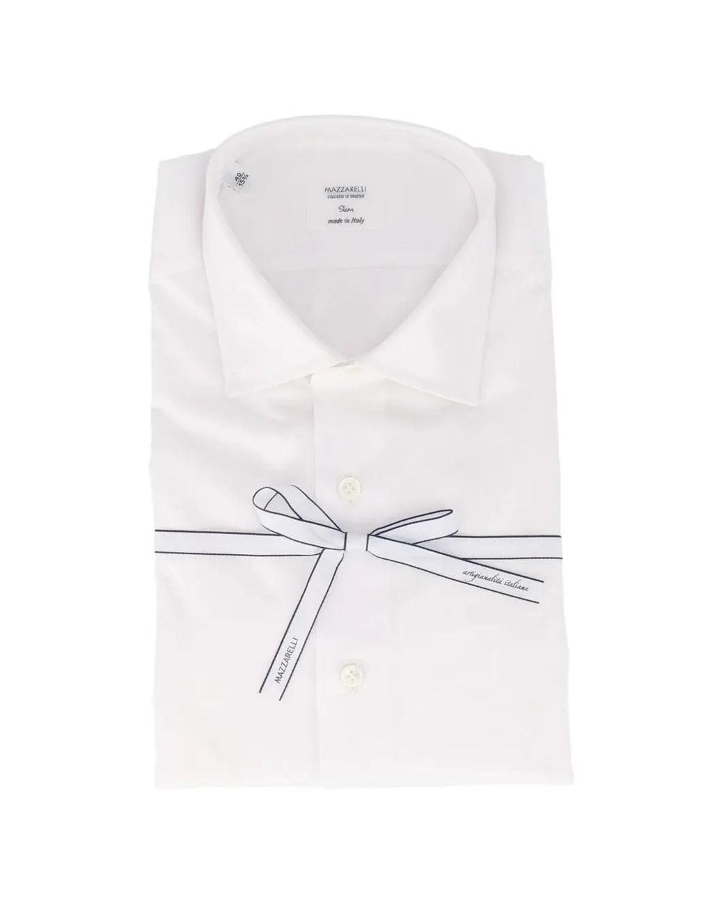 Mazzarelli White Slim-Fit Shirt for men
