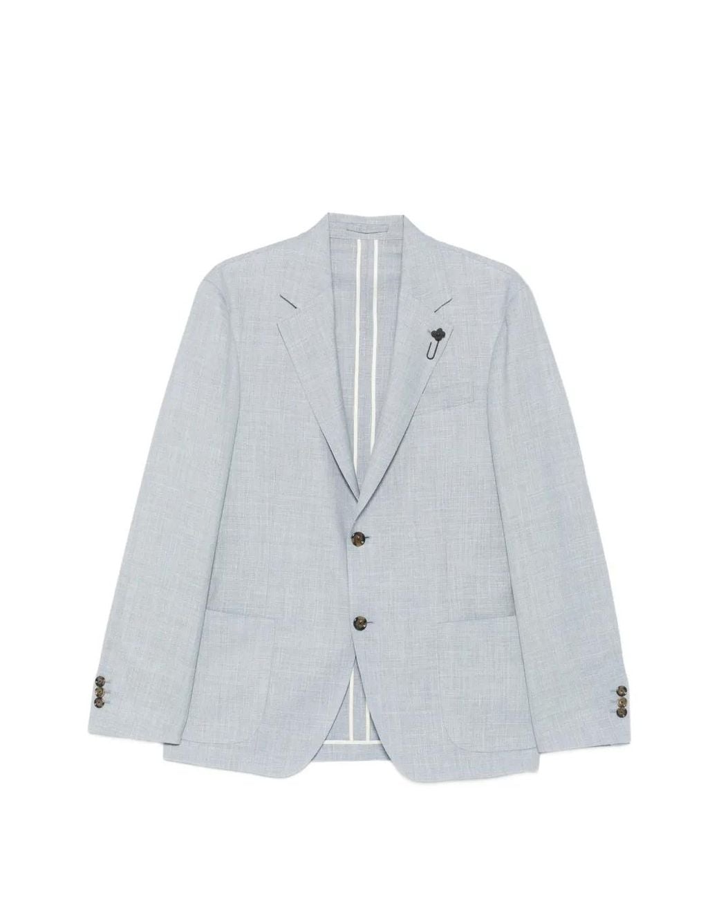 Lardini Blue Blazer Roma À Simple Boutonnage for men