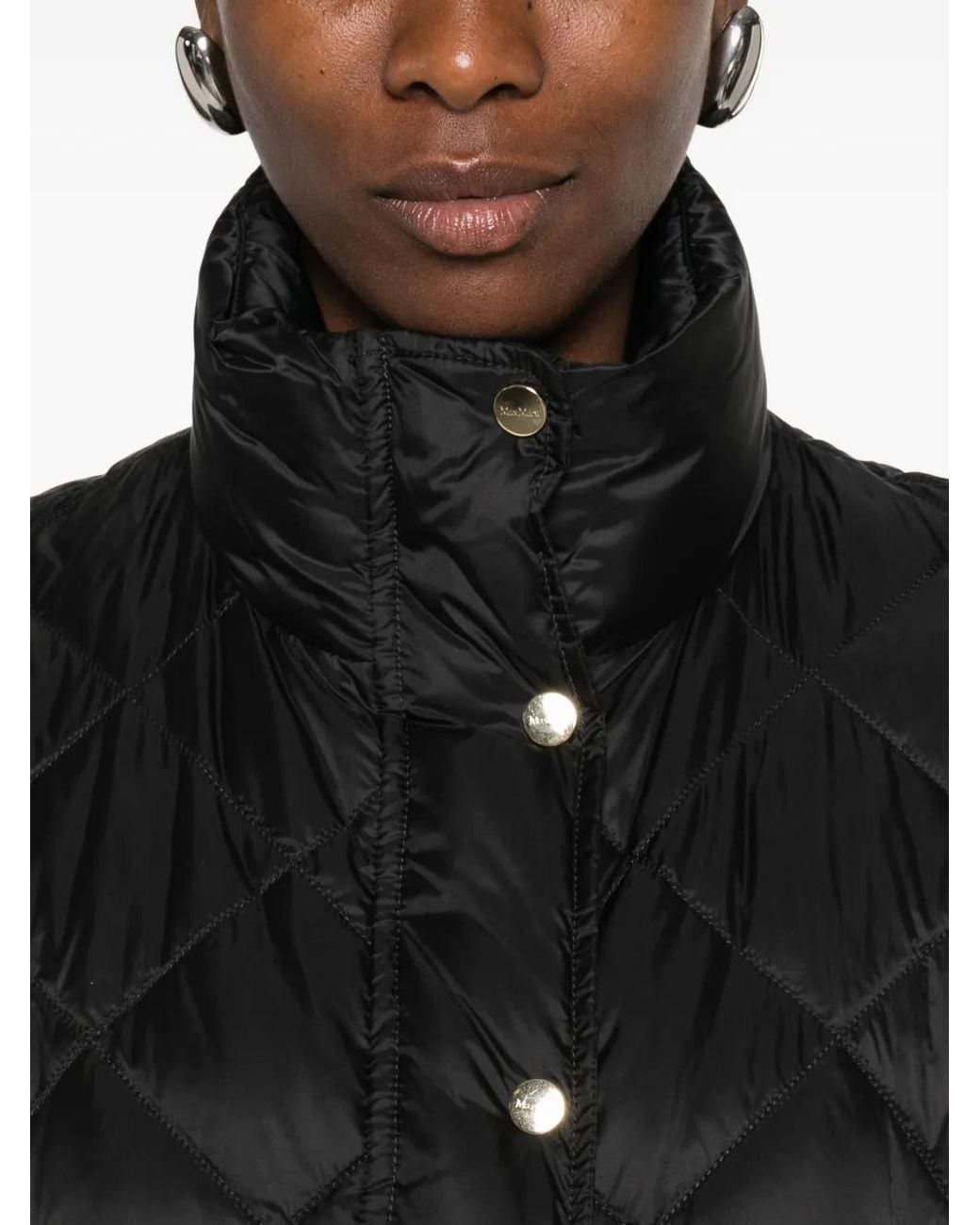 Max Mara Black The Cube Quilted Jacket