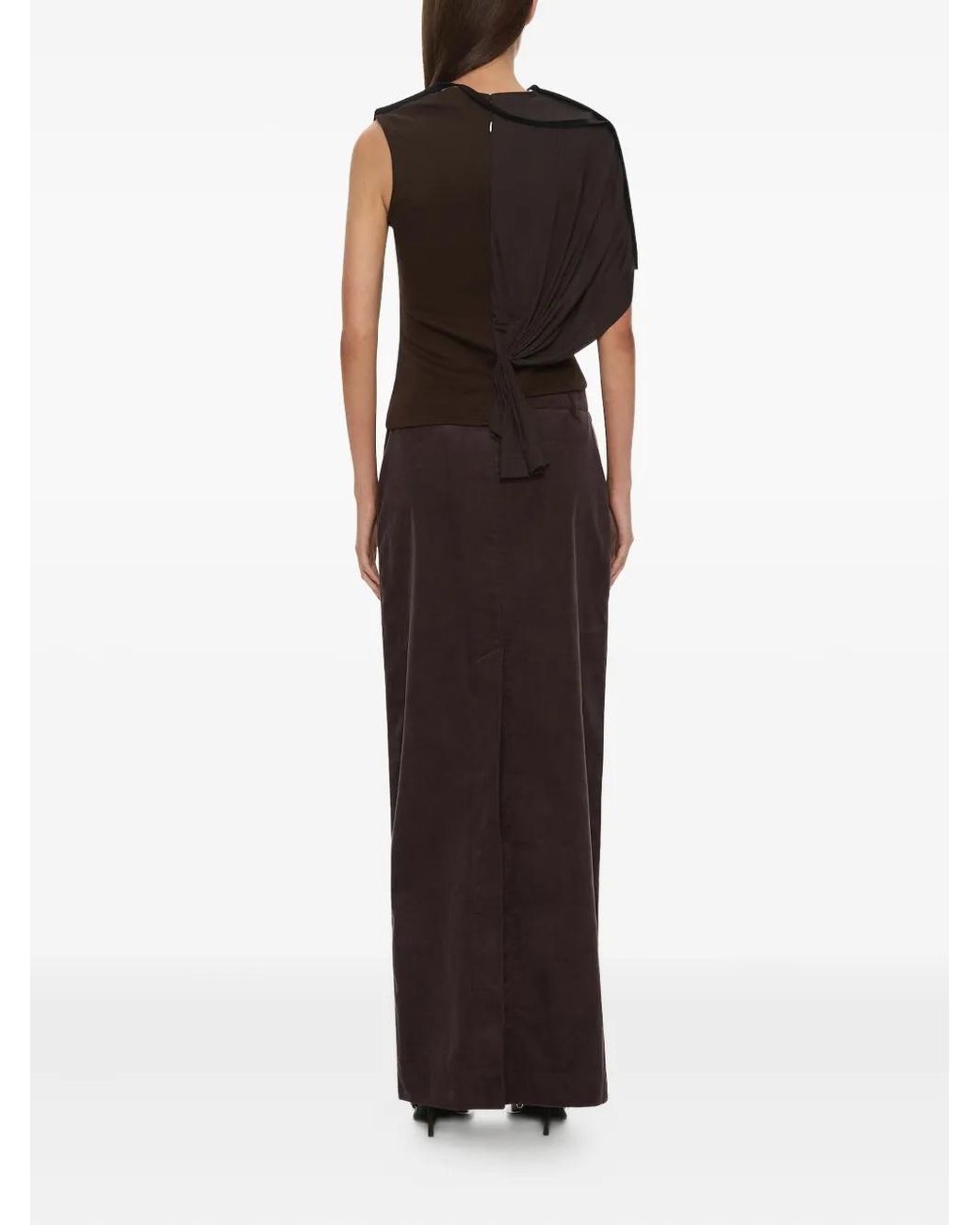 Christopher Esber Black Collision Draped Top