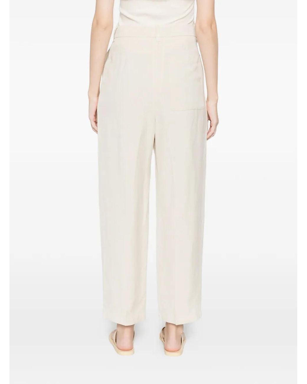 Barena White Pleated Trousers