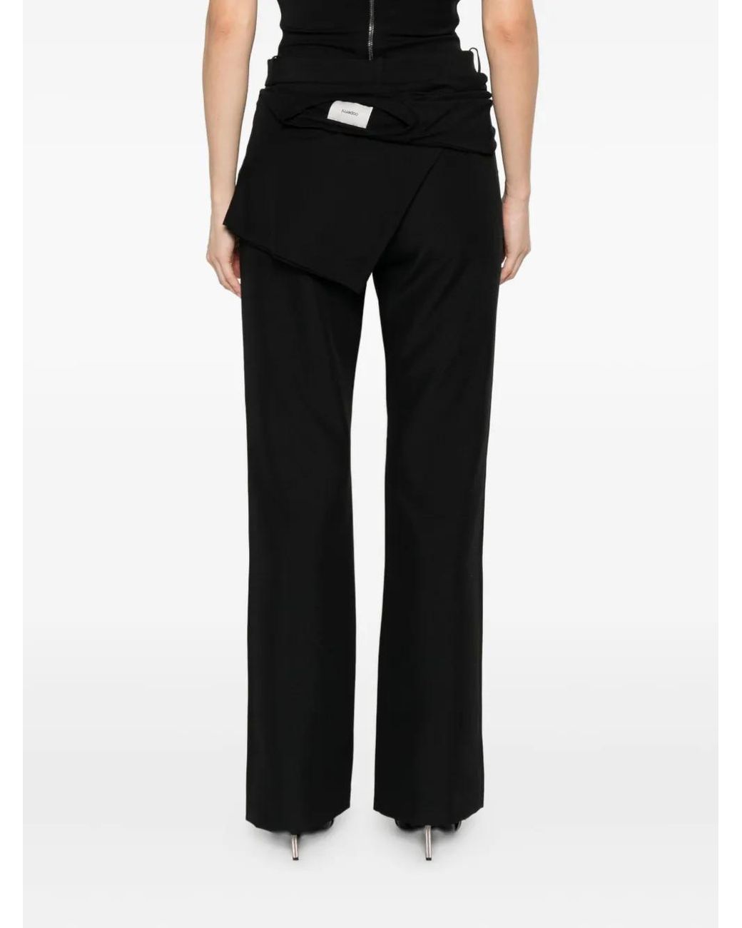Coperni Black Tie-Waist Trousers