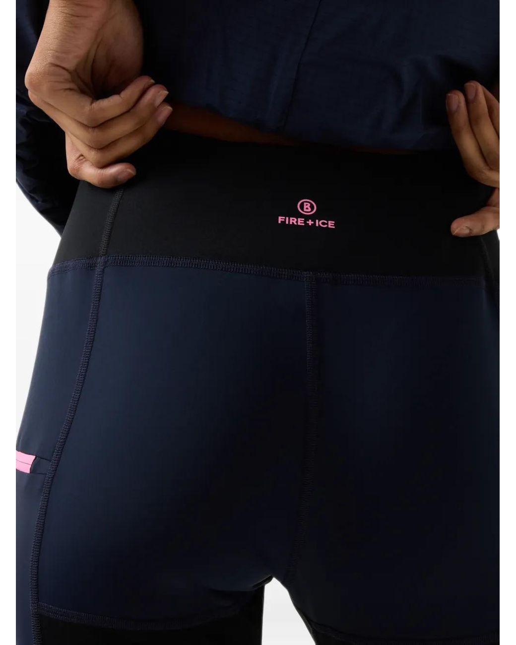 Bogner Fire + Ice Blue Candra Logo-Print Leggings