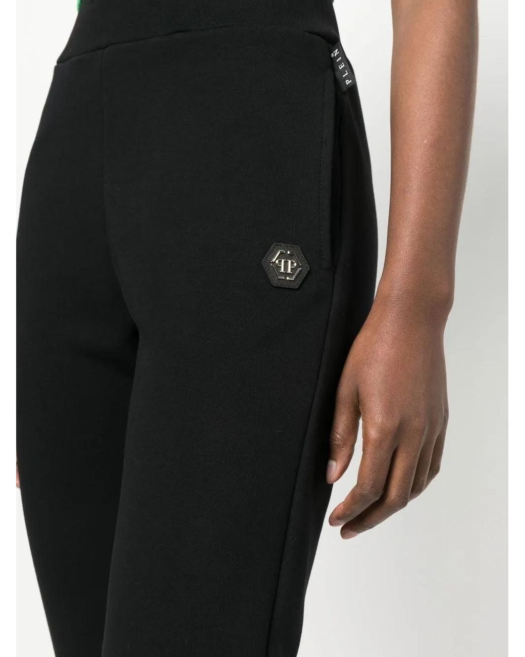 Philipp Plein Black Gothic Plein Track Pants