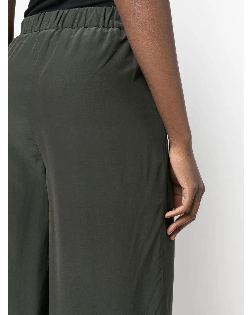 Fabiana Filippi Green Drawstring Straight Trousers