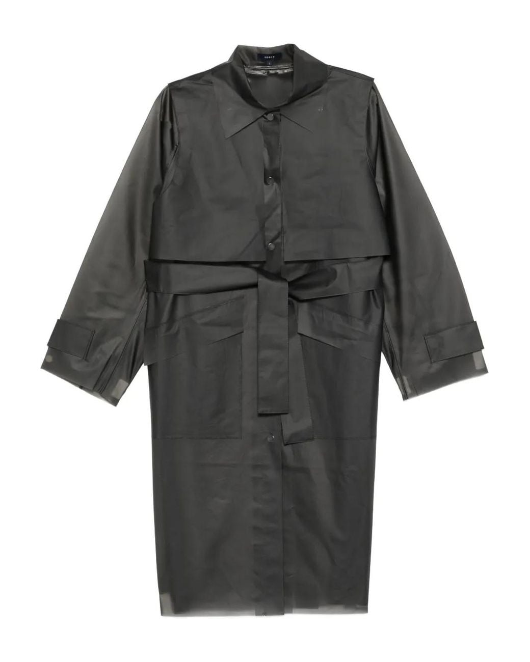 Trench Con Cintura di Soeur in Gray