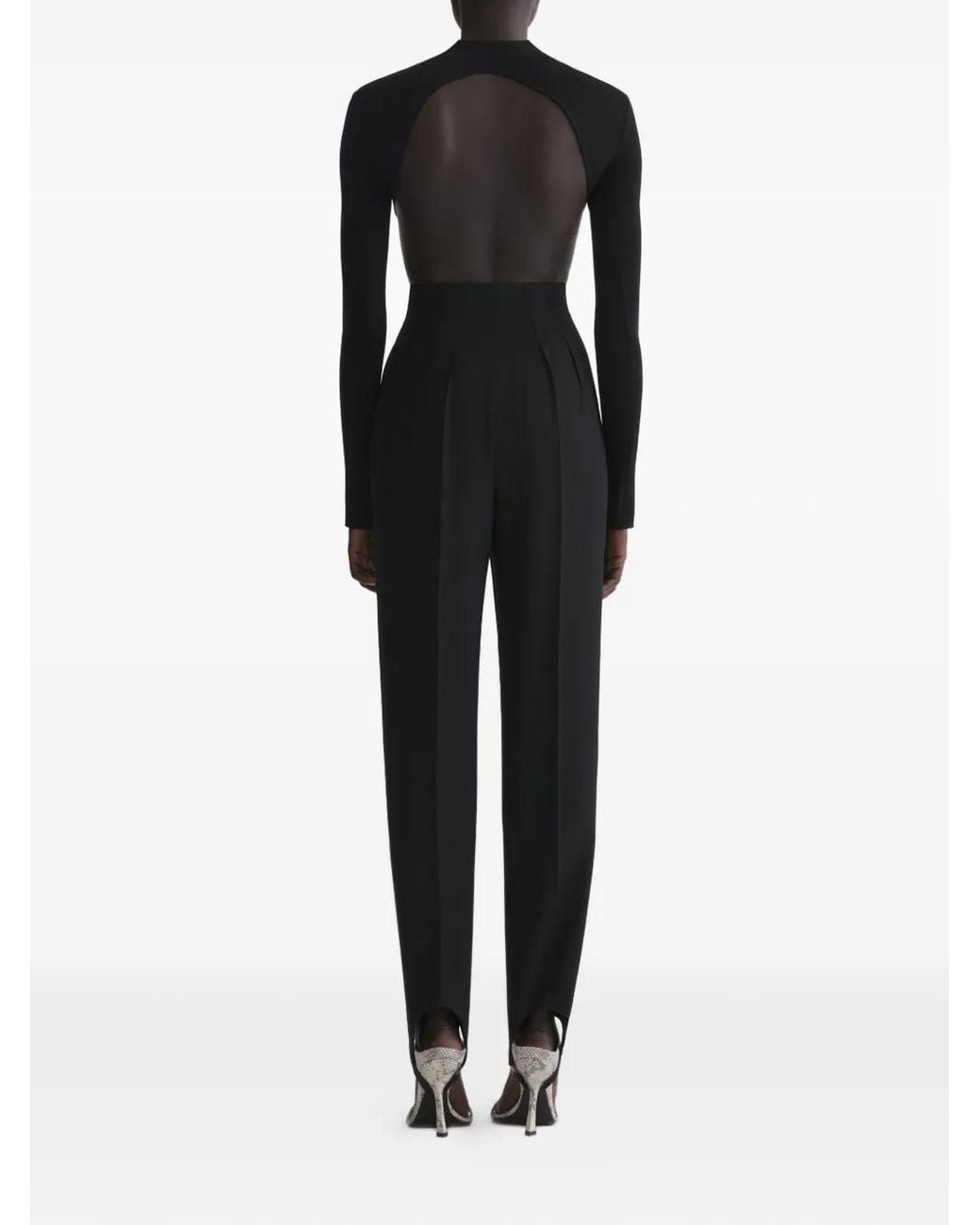 Mugler Black Cropped Top