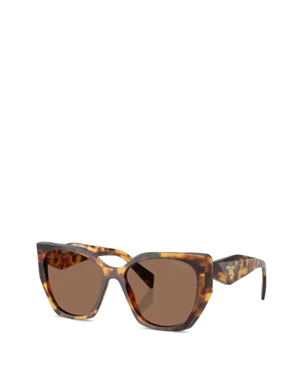 Occhiali Da Sole Con Logo di Prada in Brown
