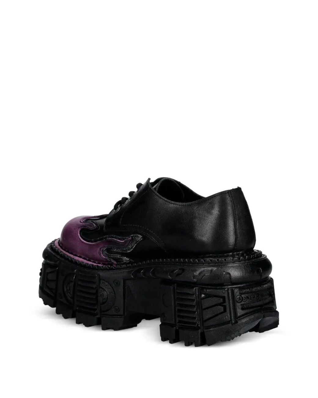 Botas M-TANK1553-C16 con cordones New Rock de color Black
