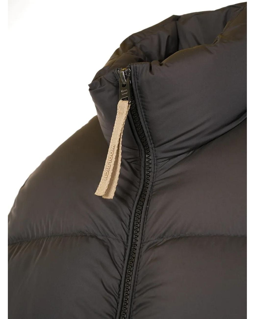 Woolrich Gray Cloud Eagle Quilted Jacket for men