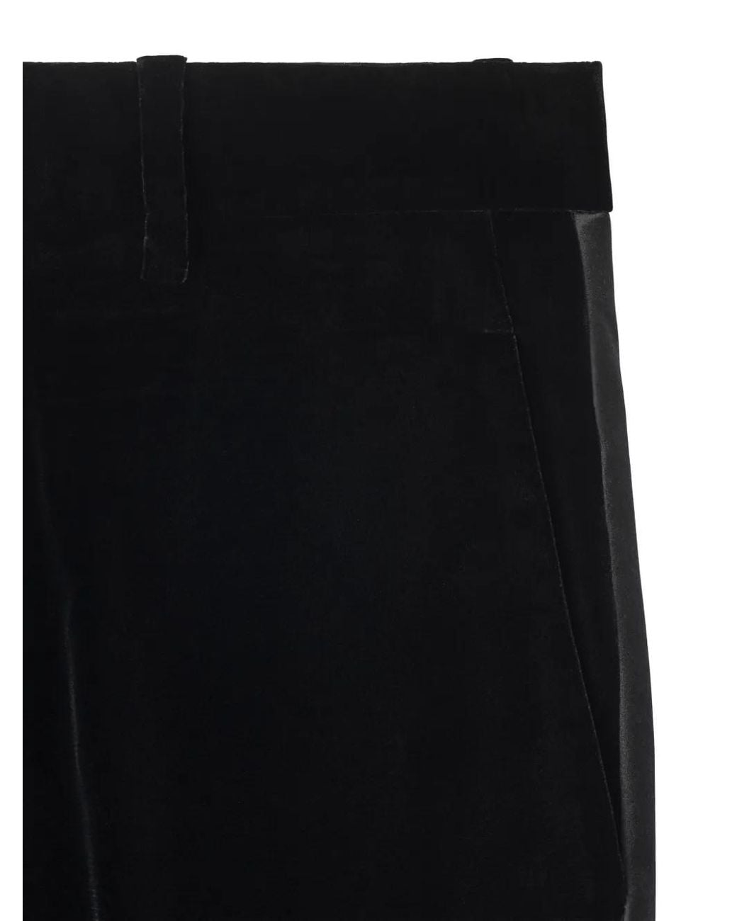 Burberry Black Velvet Trousers for men
