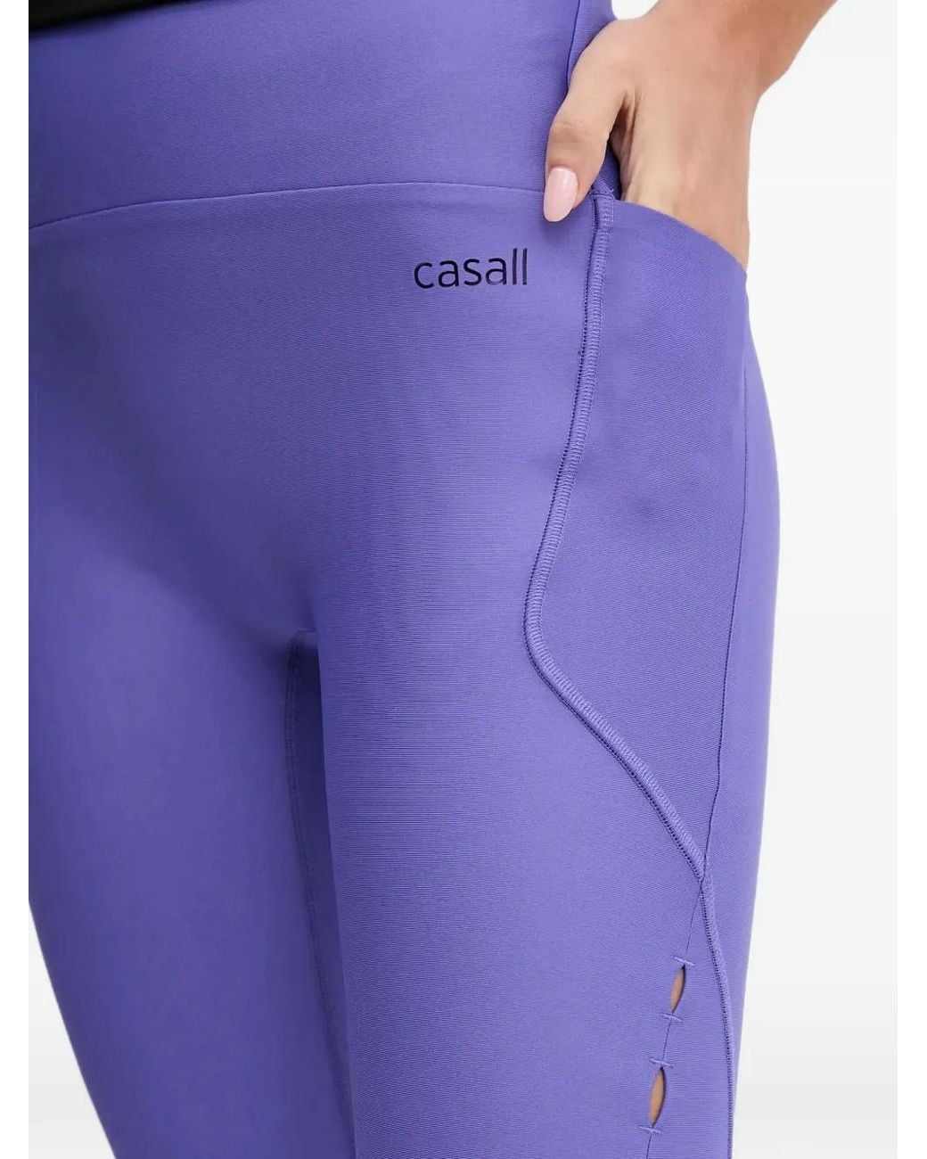 Casall Purple High-Waisted Leggings