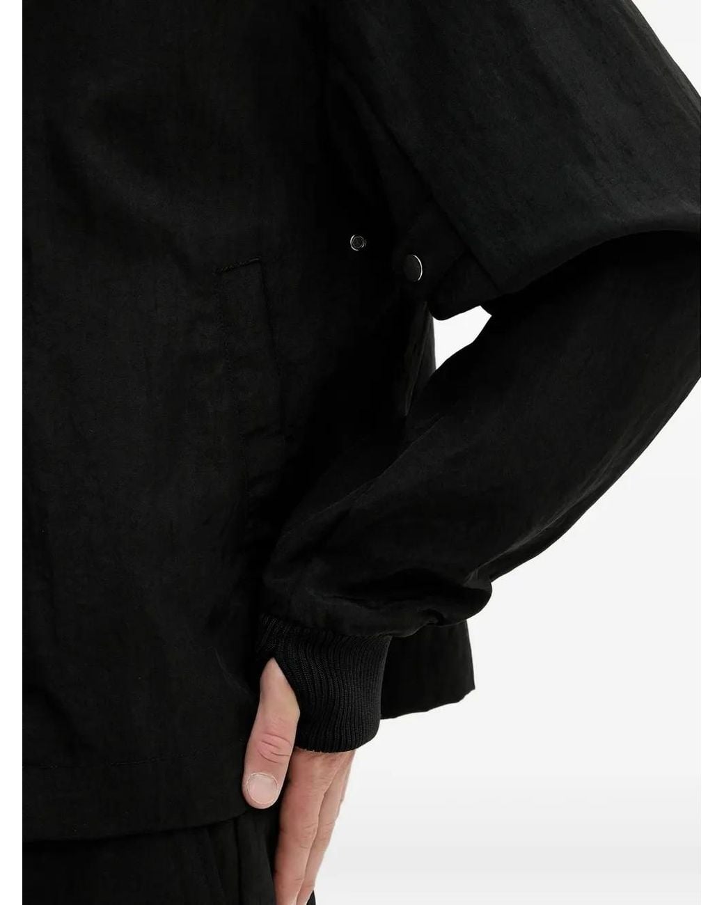 Won Hundred Black Zip-Fastening Bomber Jacket for men