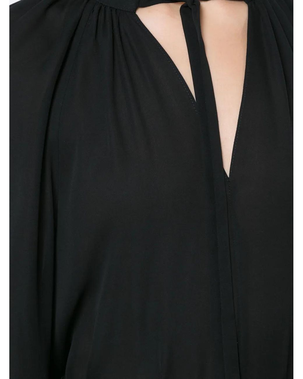 Voz Black Bishop Sleeve Blouse