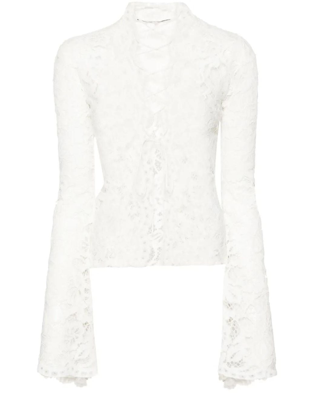 MANURI Sally Blouse Van Kant in het White